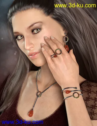 3D打印模型Droplet Jewelry for Genesis 8 Female(s)的图片