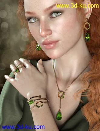 3D打印模型Droplet Jewelry for Genesis 8 Female(s)的图片