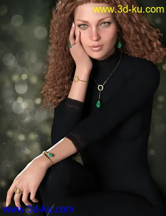 3D打印模型Droplet Jewelry for Genesis 8 Female(s)的图片