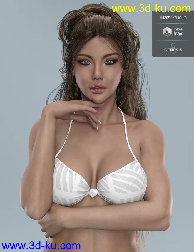 DT- Lisa for Genesis 8 Female模型的图片3