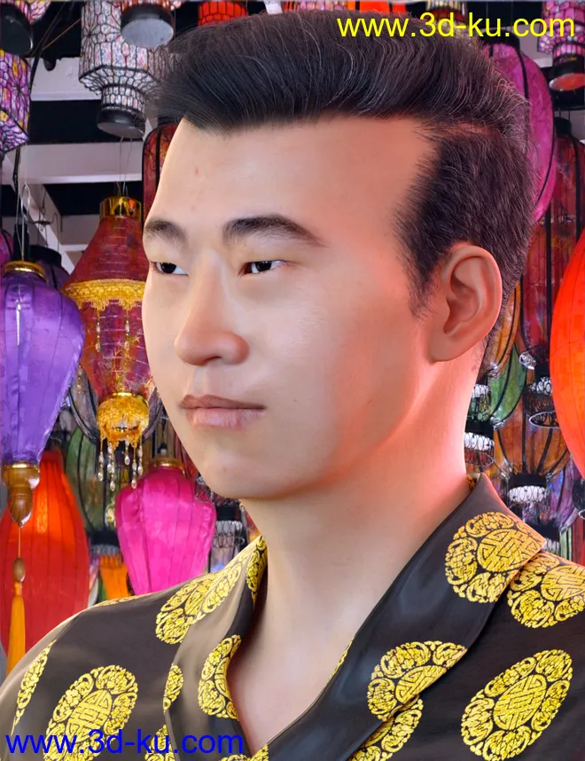 East Asian Men for Genesis 8 Male模型的图片5