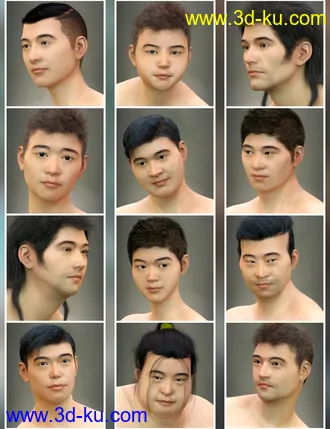 3D打印模型East Asian Men for Genesis 8 Male的图片