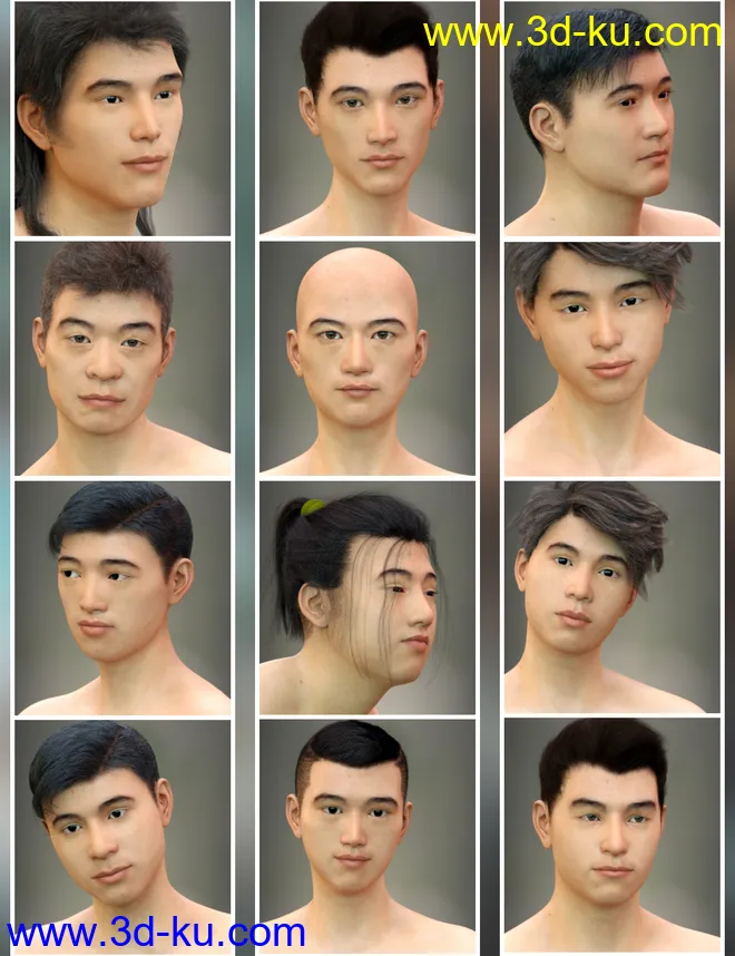 East Asian Men for Genesis 8 Male模型的图片11