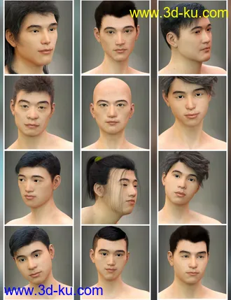 3D打印模型East Asian Men for Genesis 8 Male的图片