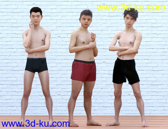 East Asian Men for Genesis 8 Male模型的图片18