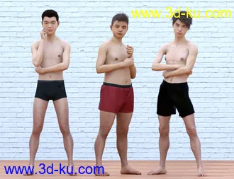 3D打印模型East Asian Men for Genesis 8 Male的图片