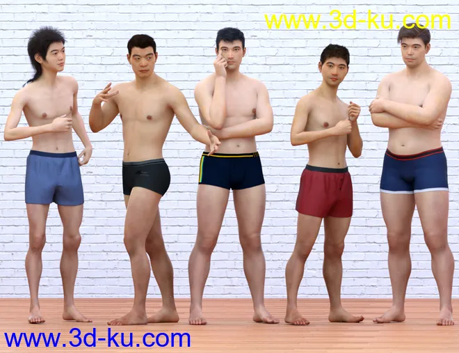East Asian Men for Genesis 8 Male模型的图片19