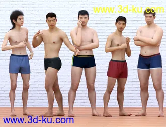 3D打印模型East Asian Men for Genesis 8 Male的图片