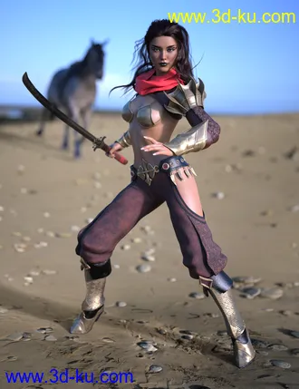 3D打印模型Eastern Warrior for Genesis 8 Female(s)的图片