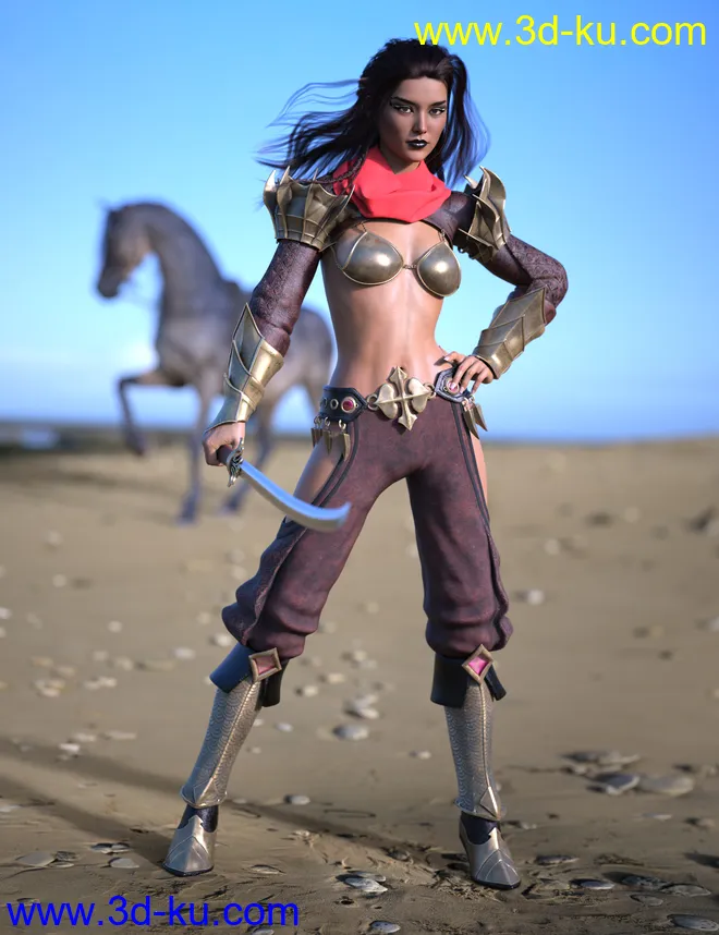 Eastern Warrior for Genesis 8 Female(s)模型的图片2