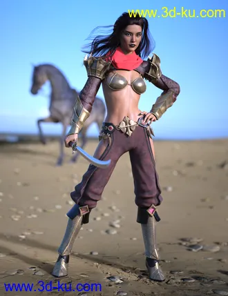 3D打印模型Eastern Warrior for Genesis 8 Female(s)的图片