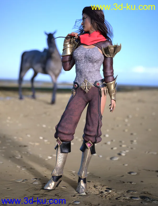 Eastern Warrior for Genesis 8 Female(s)模型的图片3