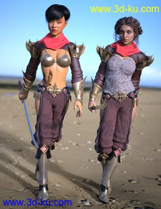 3D打印模型Eastern Warrior for Genesis 8 Female(s)的图片