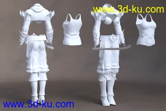 3D打印模型Eastern Warrior for Genesis 8 Female(s)的图片