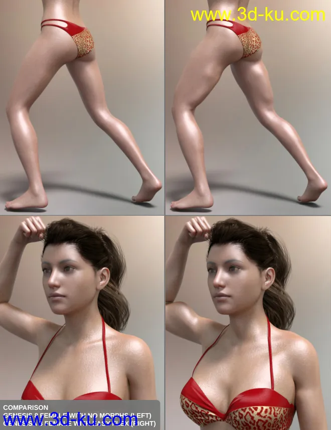Easy Flex - Muscularity Morphs for Genesis 8 Female and Merchant Resource模型的图片8