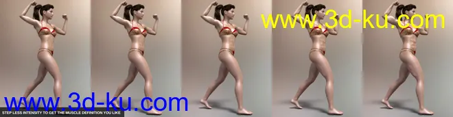 Easy Flex - Muscularity Morphs for Genesis 8 Female and Merchant Resource模型的图片9