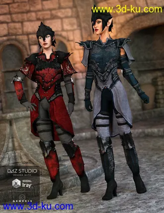 3D打印模型Elven Knight Armor Female Textures的图片