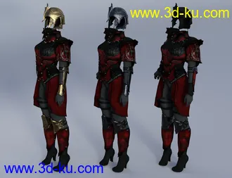 3D打印模型Elven Knight Armor Female Textures的图片
