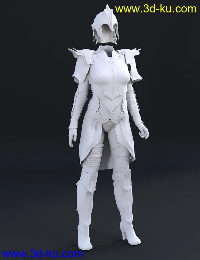 Elven Knight Armor for Genesis 3 Female(s)模型的图片5