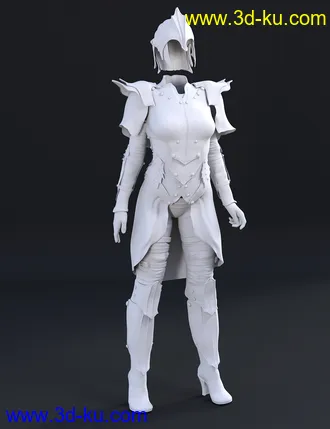 3D打印模型Elven Knight Armor for Genesis 3 Female(s)的图片