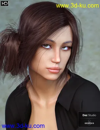 3D打印模型Emilya HD & Dress for Genesis 8 Female的图片