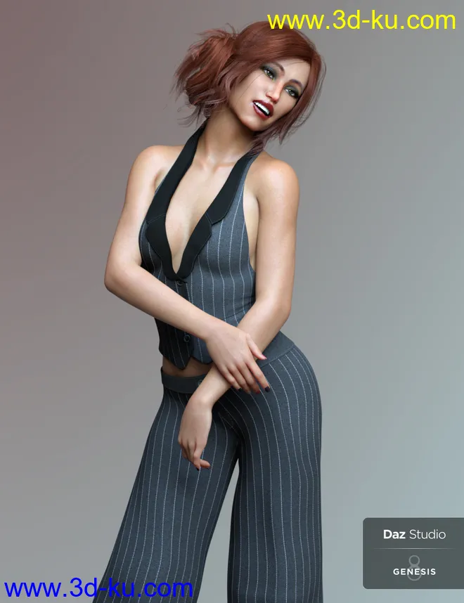 Emilya HD & Dress for Genesis 8 Female模型的图片7