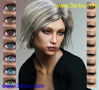 3D打印模型Emilya HD & Dress for Genesis 8 Female的图片