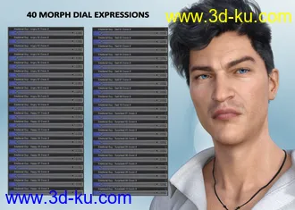 3D打印模型Emotional Guy - Expressions for Genesis 8 Male(s) and Owen 8的图片