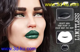 3D打印模型Essential Makeup for Genesis 8 Female的图片