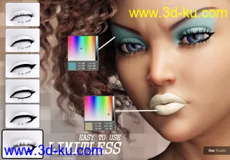 3D打印模型Essential Makeup for Genesis 8 Female的图片