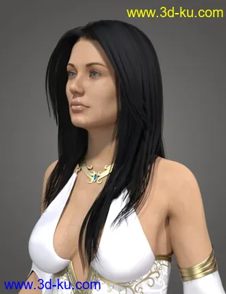 3D打印模型Ethereal Goddess Hair for Genesis 8 Female(s)的图片