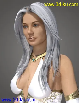 3D打印模型Ethereal Goddess Hair for Genesis 8 Female(s)的图片