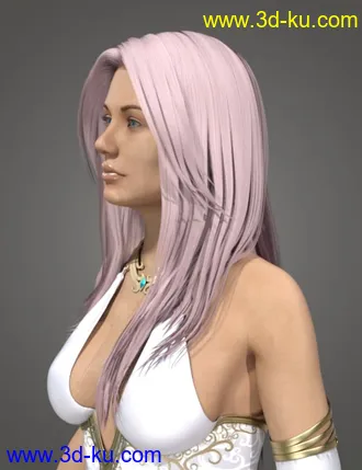 3D打印模型Ethereal Goddess Hair for Genesis 8 Female(s)的图片