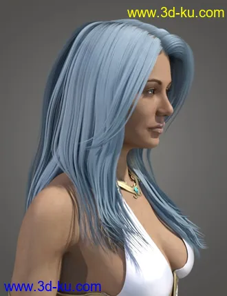 3D打印模型Ethereal Goddess Hair for Genesis 8 Female(s)的图片