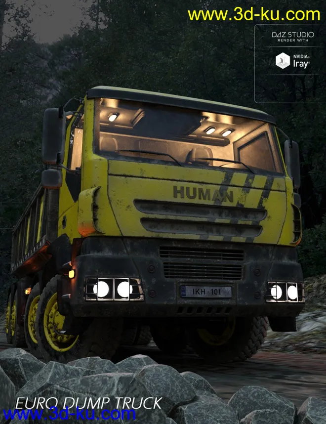 Euro Dump Truck模型的图片1