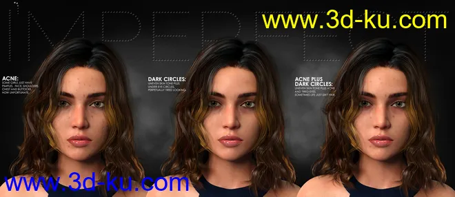 Every Girl HD Kit for Genesis 8 & 3 Female模型的图片3