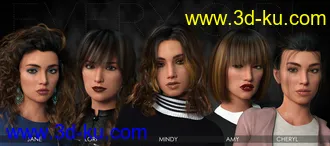 3D打印模型Every Girl HD Kit for Genesis 8 & 3 Female的图片