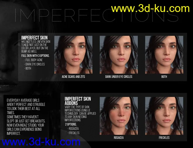 Every Girl HD Kit for Genesis 8 & 3 Female模型的图片9