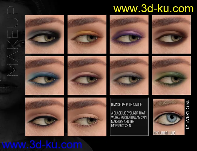 Every Girl HD Kit for Genesis 8 & 3 Female模型的图片15