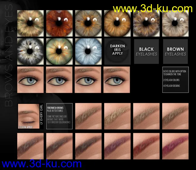 Every Girl HD Kit for Genesis 8 & 3 Female模型的图片17