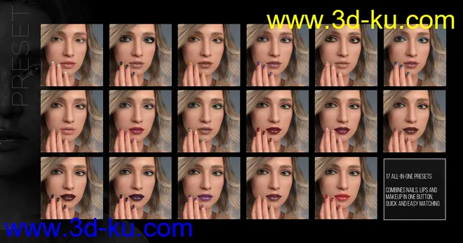 Every Girl HD Kit for Genesis 8 & 3 Female模型的图片18