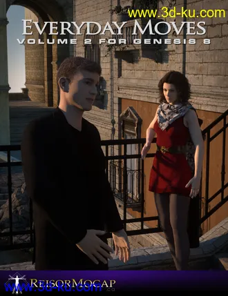 3D打印模型Everyday Moves Volume 2 For Genesis 8的图片