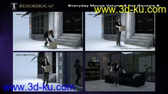 3D打印模型Everyday Moves Volume 2 For Genesis 8的图片