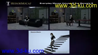 3D打印模型Everyday Moves Volume 2 For Genesis 8的图片