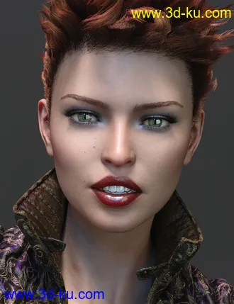 3D打印模型Evlin HD for Genesis 8 Female的图片