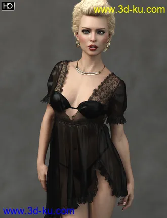 3D打印模型Evlin HD for Genesis 8 Female的图片