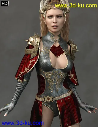 3D打印模型Evlin HD for Genesis 8 Female的图片