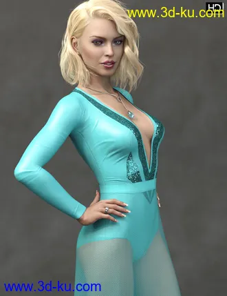 3D打印模型Evlin HD for Genesis 8 Female的图片