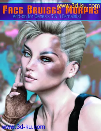 3D打印模型Face Bruises Morphs for Genesis 3 & 8 Female(s)的图片