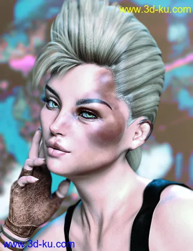 Face Bruises Morphs for Genesis 3 & 8 Female(s)模型的图片2